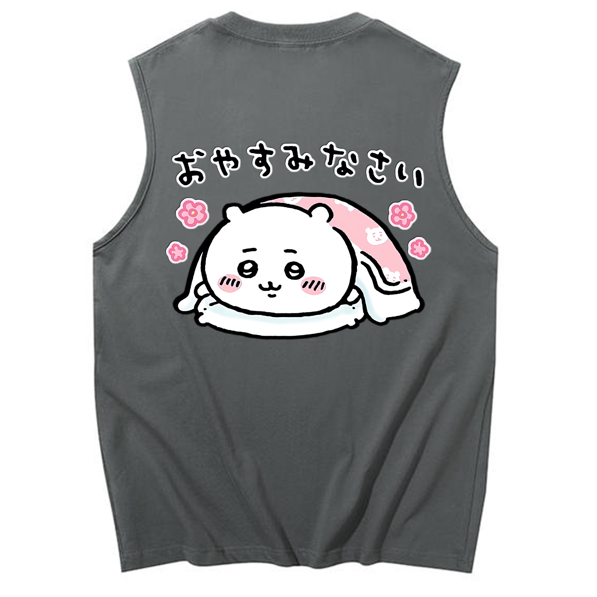 （画像用） ちいかわ ちいかわ Chii-kawa chiikawa コットン100％タンクトップ（背面プリント）